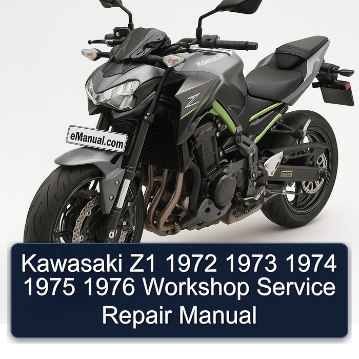 Kawasaki Z1 1972 1973 1974 1975 1976 Workshop Manual de servicio y reparación