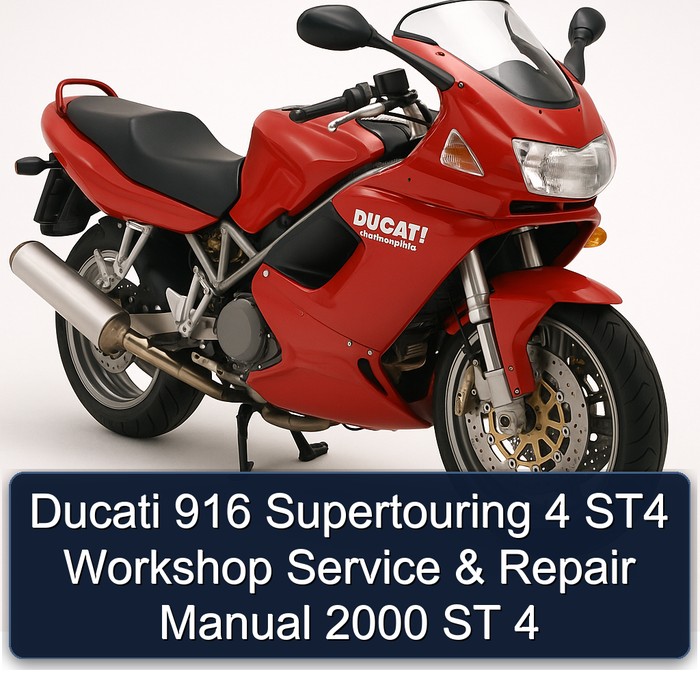 Ducati 916 Supertouring 4 ST4 Workshop Manual de servicio y reparación 2000 ST 4