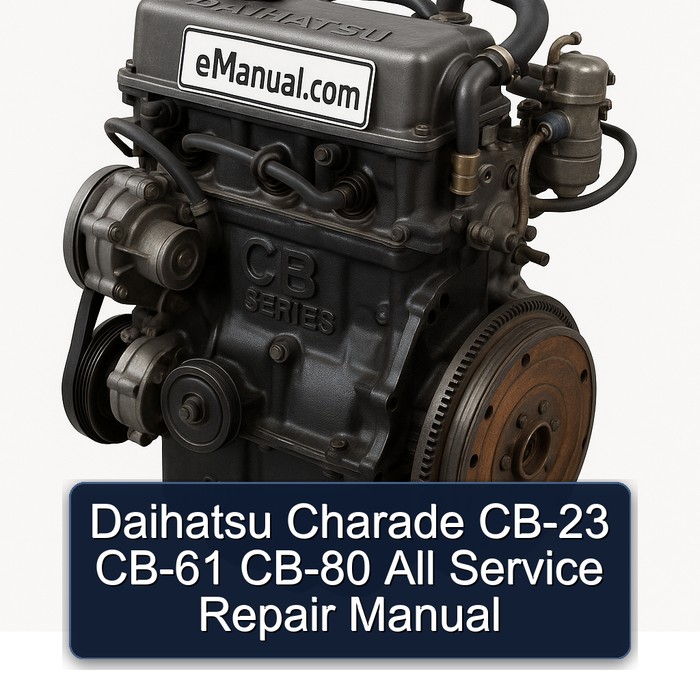 Daihatsu Charade CB-23, CB-61, CB-80 Werkstatt-Handbuch
