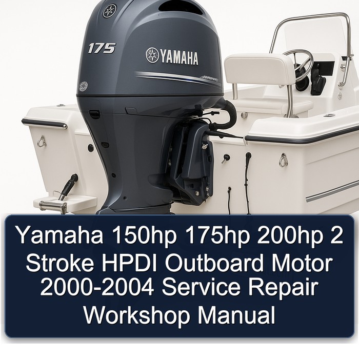 Yamaha 150hp 175hp 200hp 2 Stroke HPDI Outboard Motor 2000-2004 Service Repair Workshop Manual 