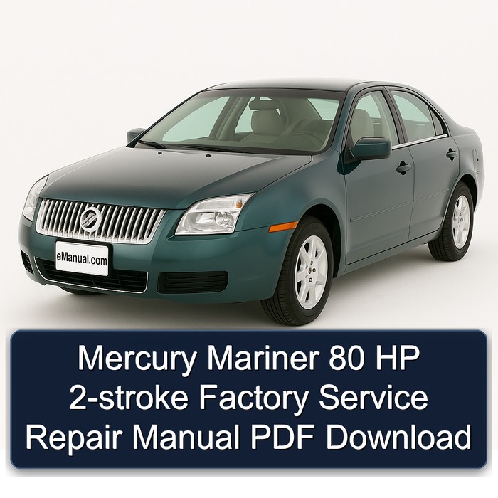 Mercury Mariner 80 HP 2-stroke Factory Manual de servicio y reparación PDF Download