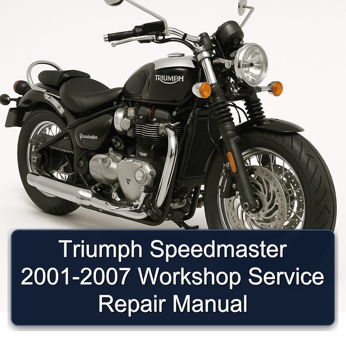 Triumph Speedmaster 2001-2007 Workshop Manual de servicio y reparación