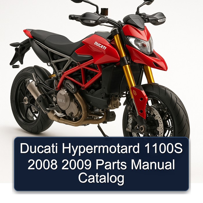 Ducati Hypermotard 1100S 2008 2009 Parts Manual Catalog