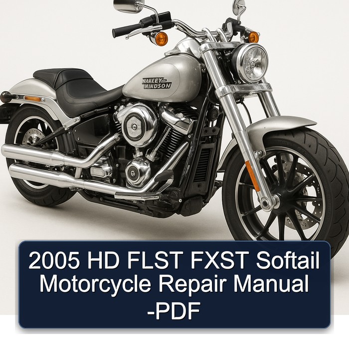 2005 HD FLST FXST Softail Motorcycle Repair Manual -PDF
