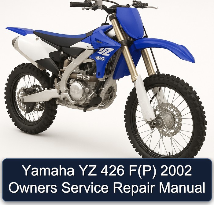 Yamaha YZ 426 F(P) 2002 Owners Service Repair Manual