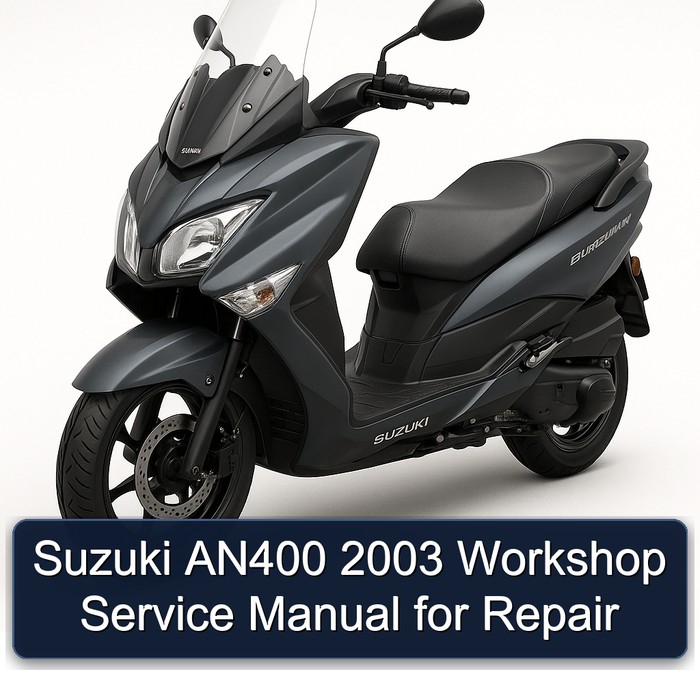 Suzuki AN400 2003 Workshop Service Manual for Repair