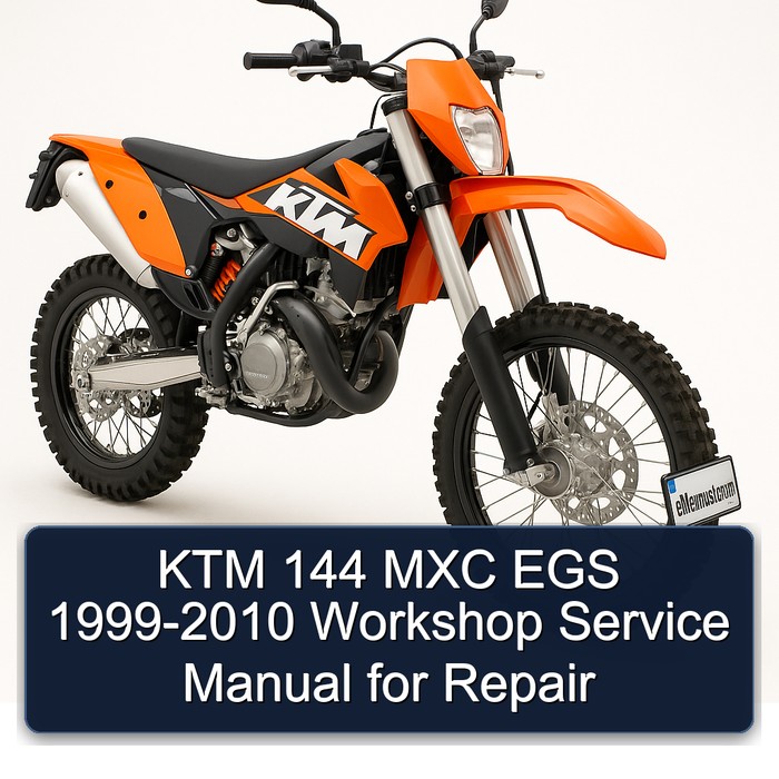 KTM 144 MXC EGS 1999-2010 Workshop Service Manual for Repair