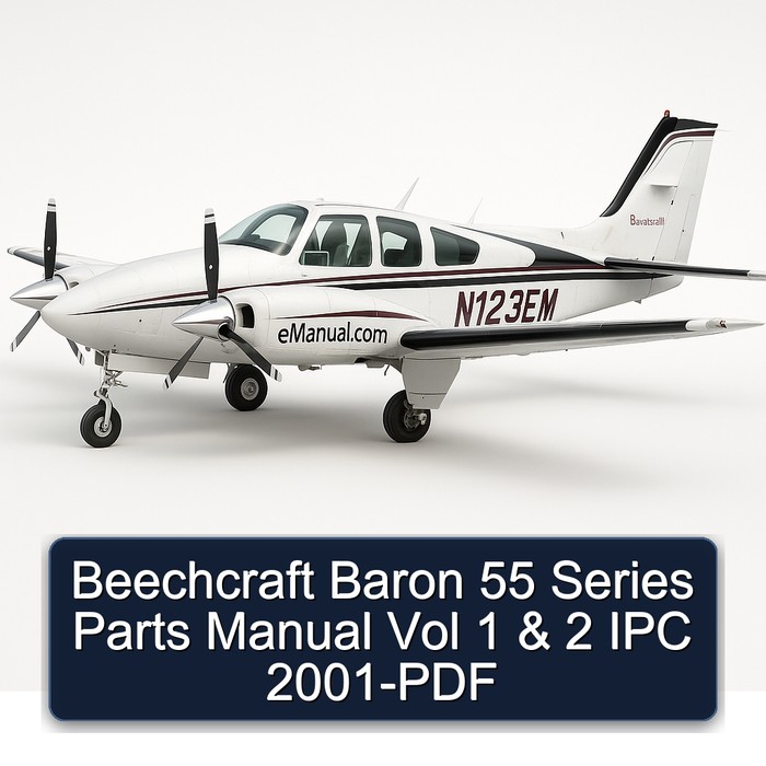 Beechcraft Baron 55 Series Parts Manual Vol 1 & 2 IPC 2001-PDF