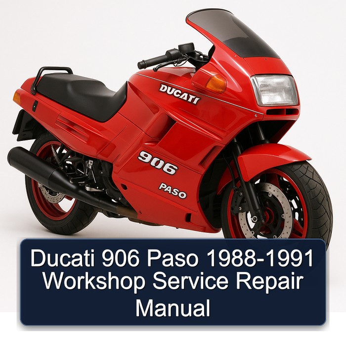 Ducati 906 Paso 1988-1991 Workshop Manual de servicio y reparación