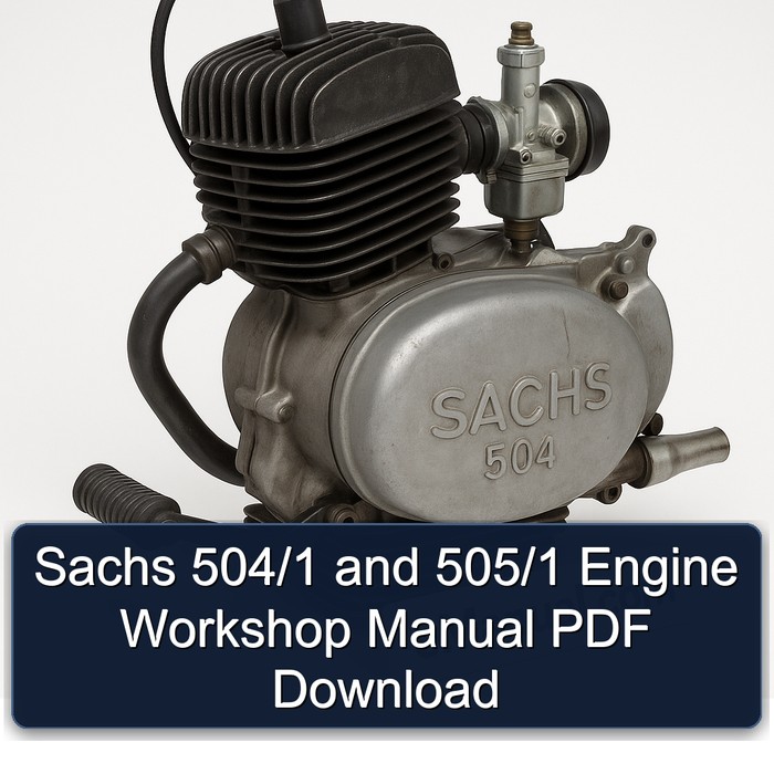 Sachs 504/1 & 505/1 Motor Werkstatt Handbuch PDF Download