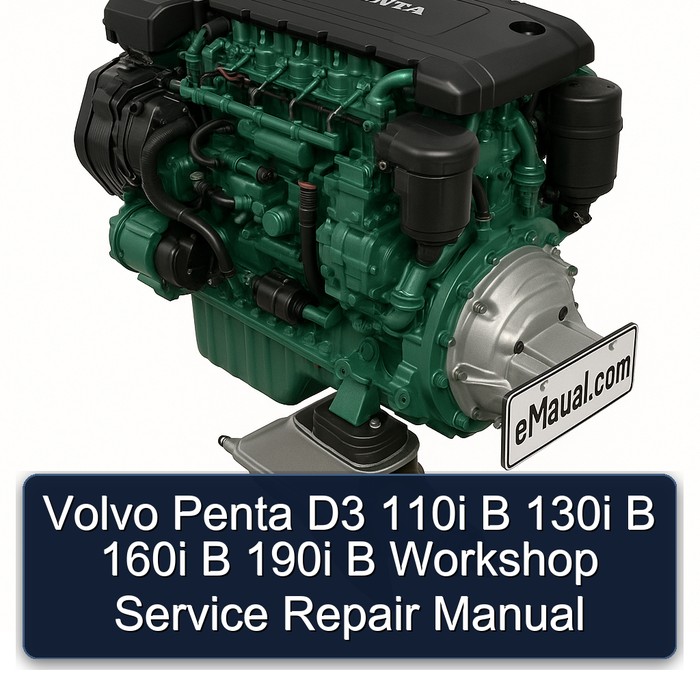 Volvo Penta D3 110i B 130i B 160i B 190i B Workshop Service Repair Manual