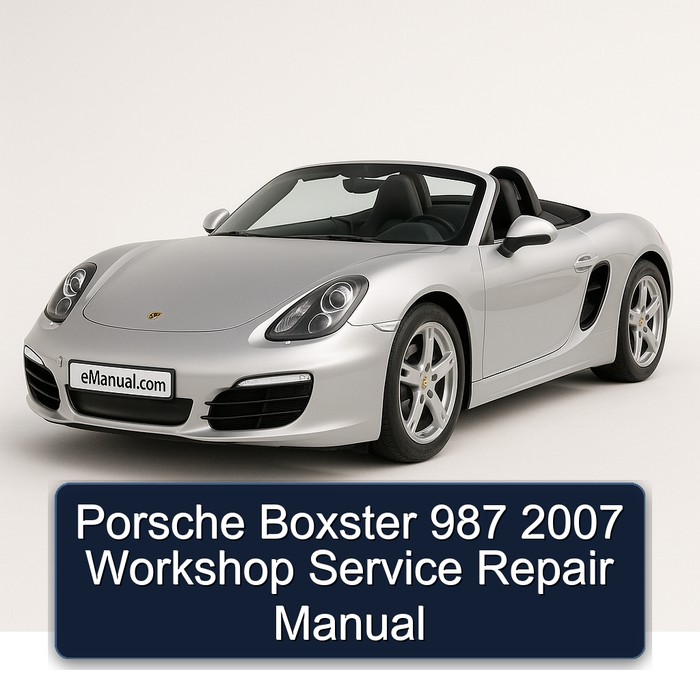 Porsche Boxster 987 2007 Workshop Manual de servicio y reparación