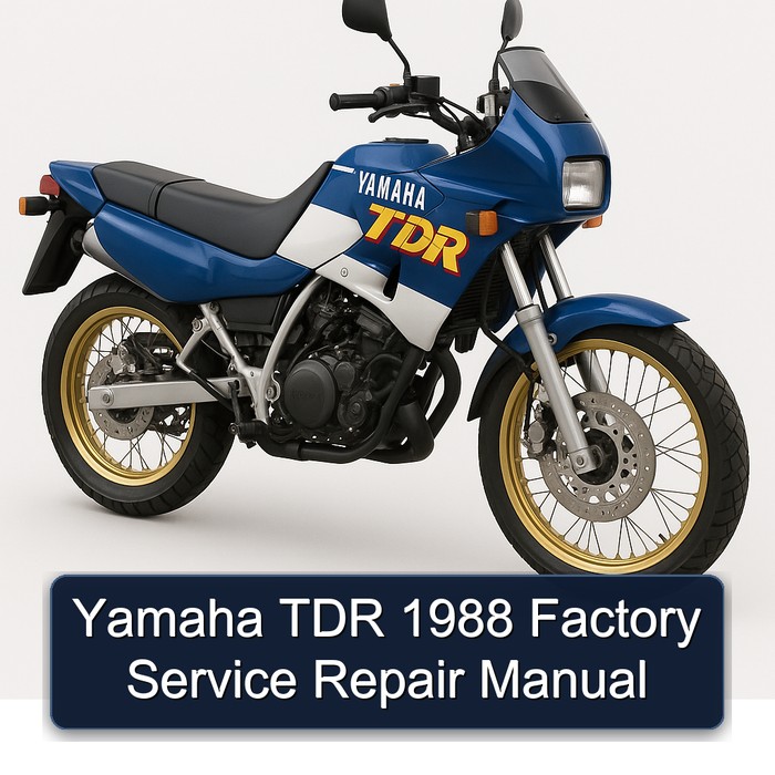 Yamaha TDR 1988 Factory Manual de servicio y reparación