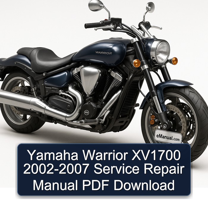 Yamaha Warrior XV1700 2002-2007 Manual de servicio y reparación PDF Download