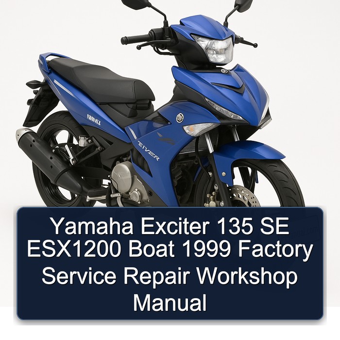 Yamaha Exciter 135 SE ESX1200 Boat 1999 Factory Service Repair Workshop Manual