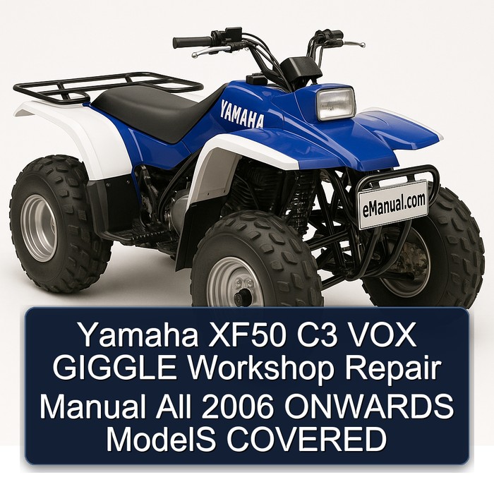 Yamaha XF50 C3 VOX GIGGLE Workshop Repair Manual  All 2006 ONWARDS ModelS COVERED