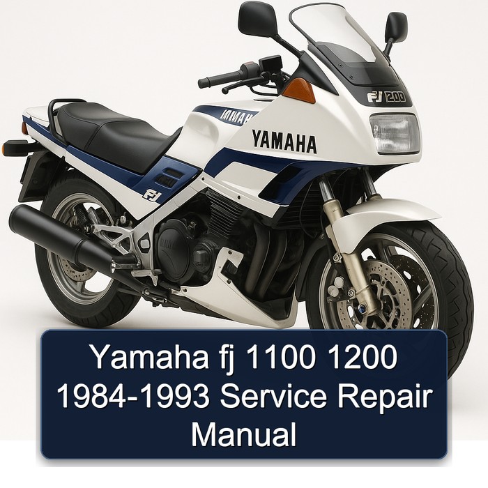 Yamaha fj 1100 1200 1984-1993 Service Repair Manual