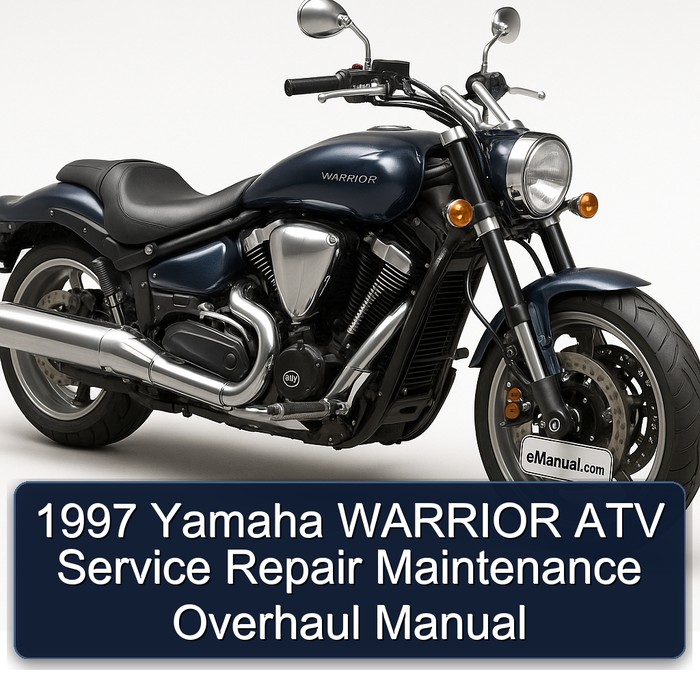 1997 Yamaha WARRIOR ATV Service Repair Maintenance Overhaul Manual 