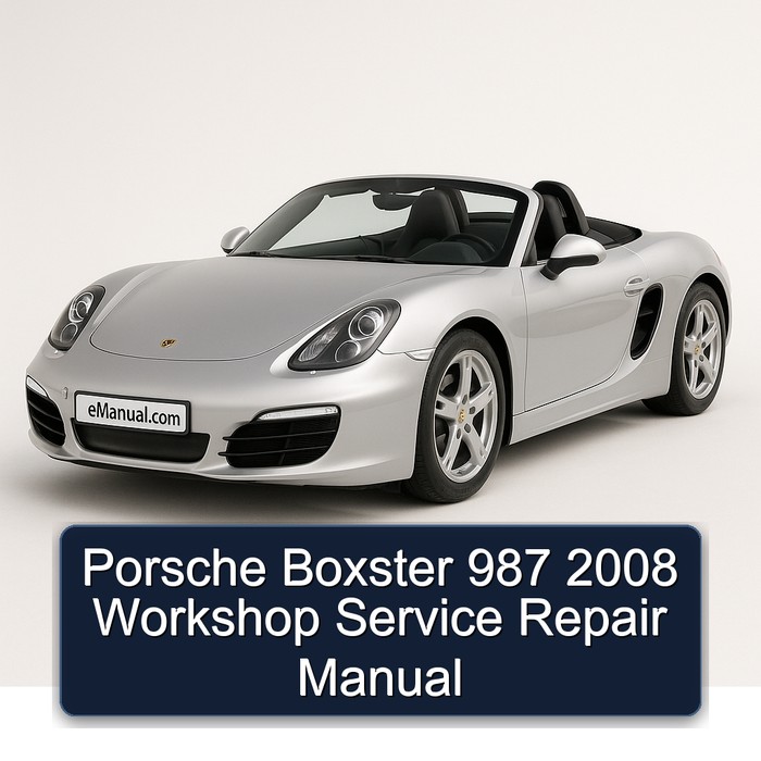 Porsche Boxster 987 2008 Workshop Manual de servicio y reparación