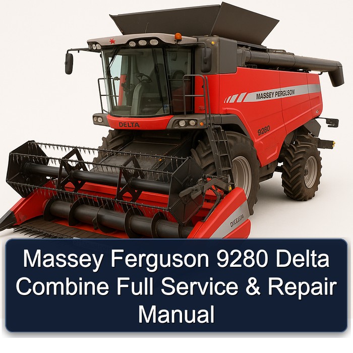Massey Ferguson 9280 Delta Combine Full Service & Repair Manual 