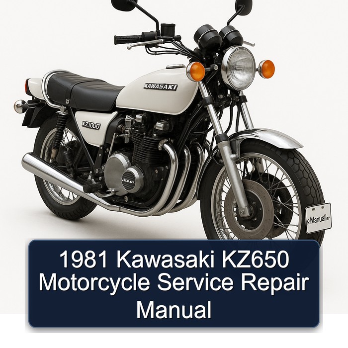 1981 Kawasaki KZ650 Motorcycle Manual de servicio y reparación