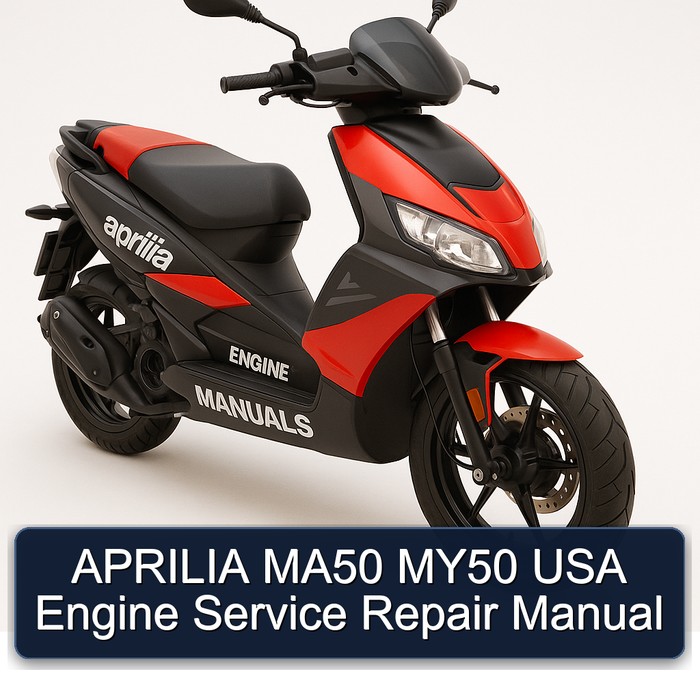 APRILIA MA50 MY50 USA Engine Manual de servicio y reparación