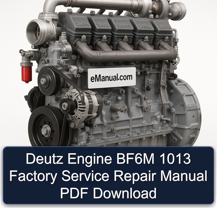 Manual de Reparación y Servicio de Fábrica Deutz BF6M 1013 (PDF)