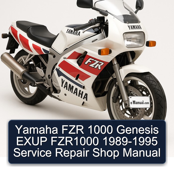 Yamaha FZR 1000 Genesis EXUP FZR1000 1989-1995 Service Repair Shop Manual