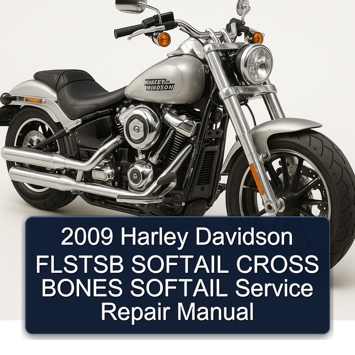 2009 Harley Davidson FLSTSB SOFTAIL CROSS BONES SOFTAIL Manual de servicio y reparación
