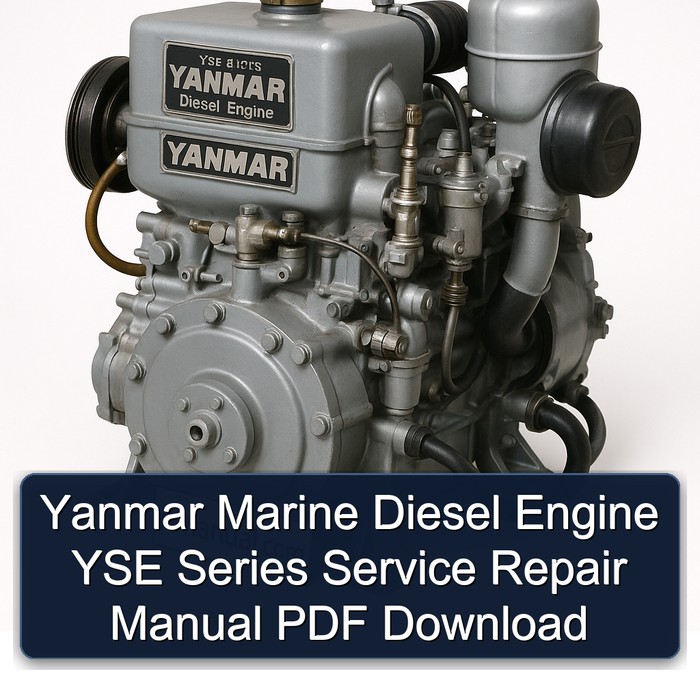 Yanmar Marine Diesel Engine YSE Series Service Repair Manual PDF Download