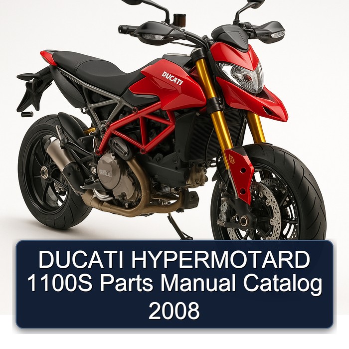 DUCATI HYPERMOTARD 1100S Parts Manual Catalog 2008
