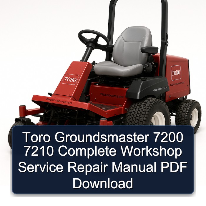 Toro Groundsmaster 7200/7210 Werkstatt-Handbuch (PDF)