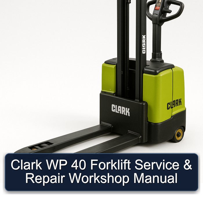 Manual de Servicio y Reparación de Montacargas Clark WP 40