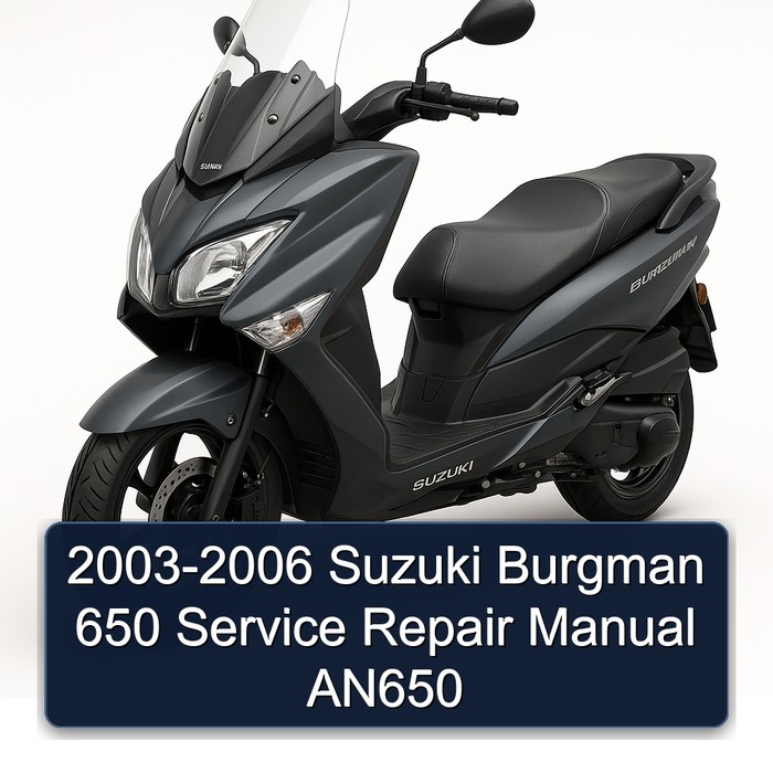2003-2006 Suzuki Burgman 650 Manual de servicio y reparación AN650