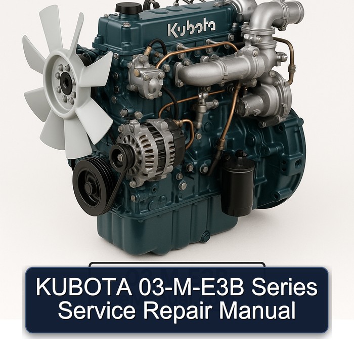 KUBOTA 03-M-E3B Series Service Repair Manual 