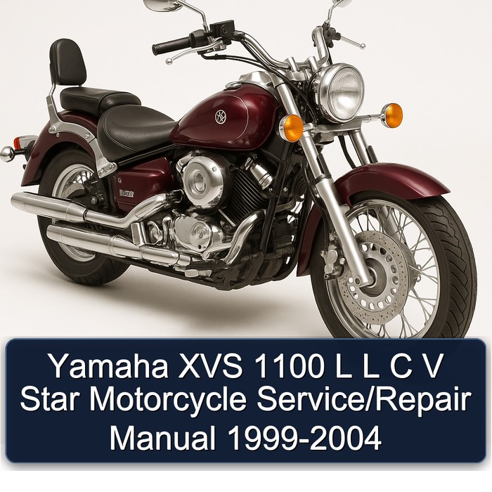 Yamaha XVS 1100 L L C V Star Motorcycle Service/Repair Manual 1999-2004