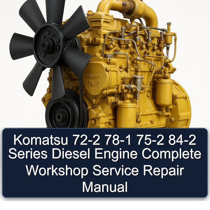 Manual de Servicio y Reparación Completo para Motores Diesel Komatsu Serie 72-2, 78-1, 75-2, 84-2