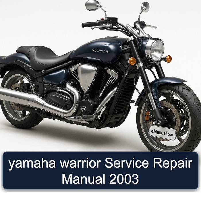 yamaha warrior Manual de servicio y reparación 2003