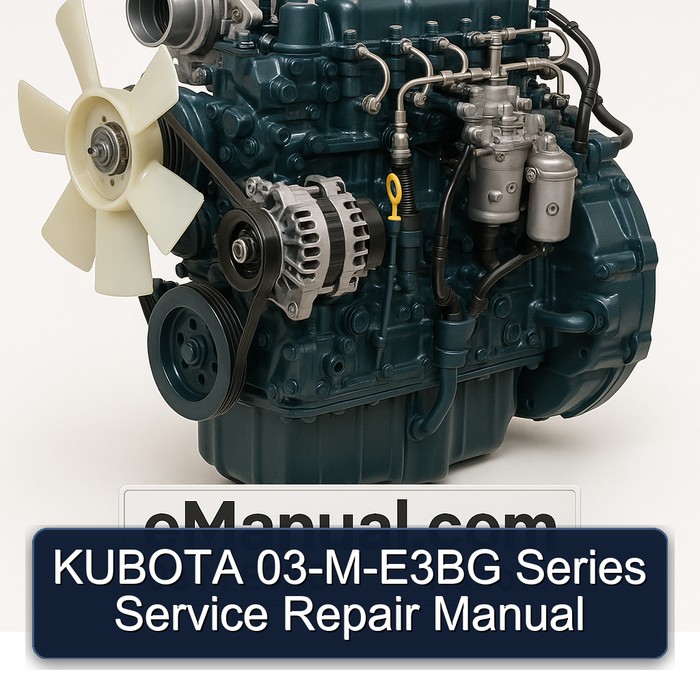 KUBOTA 03-M-E3BG Series Manual de servicio y reparación