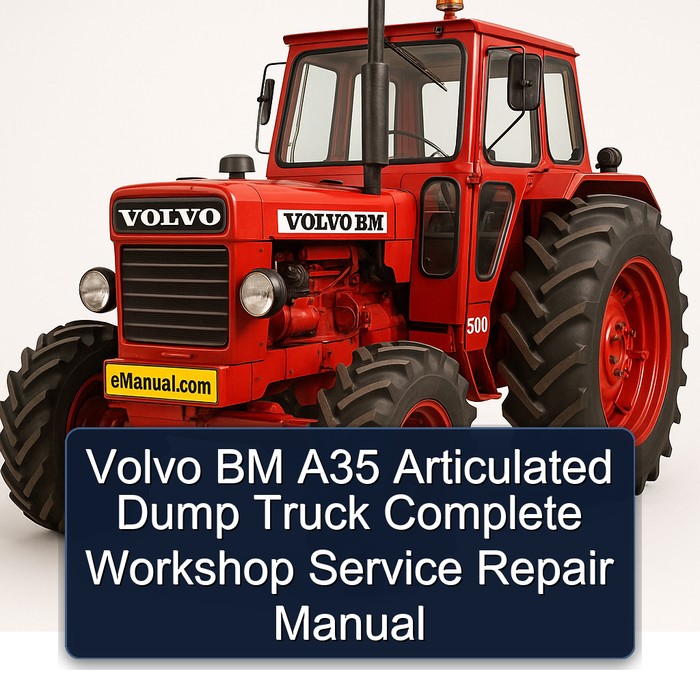 Manual de Reparación y Servicio Completo para Volvo BM A35 Articulado