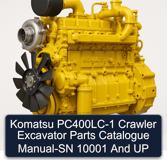 Catálogo de Piezas y Manual de Operación - Komatsu PC400LC-1 Excavadora de Cadenas - N° de Serie 10001 y Superiores