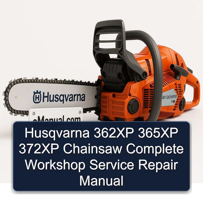 Husqvarna 362XP 365XP 372XP Chainsaw Complete Workshop Service Repair Manual