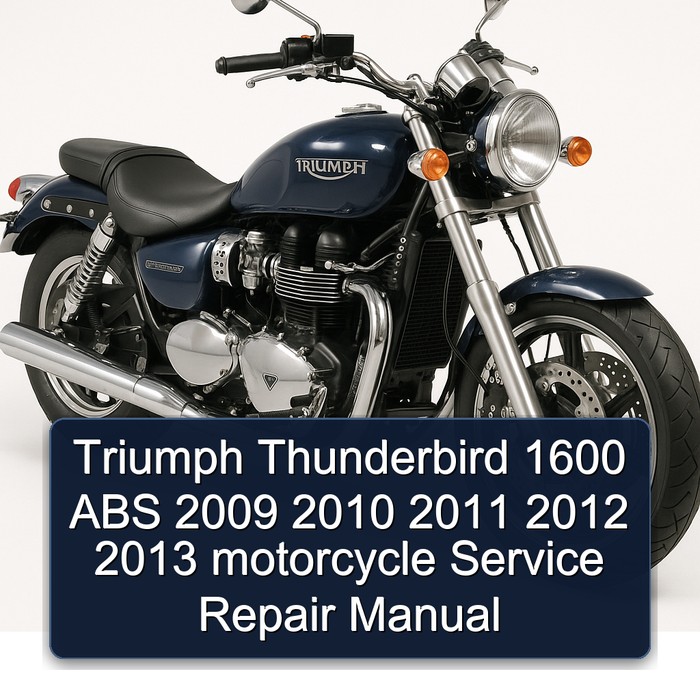 Triumph Thunderbird 1600 ABS 2009 2010 2011 2012 2013 motorcycle Manual de servicio y reparación