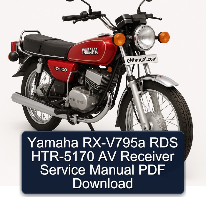 Yamaha RX-V795a RDS HTR-5170 AV Receiver Service Manual PDF Download
