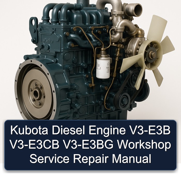 Kubota Diesel Engine V3-E3B V3-E3CB V3-E3BG Workshop Manual de servicio y reparación