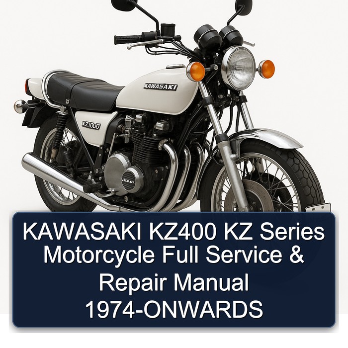 KAWASAKI KZ400 KZ Series Motorcycle Full Service & Repair Manual 1974-ONWARDS
