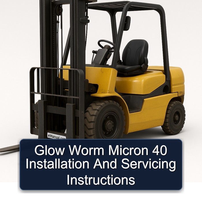 Glow Worm Micron 40 Installation And Servicing Instructions