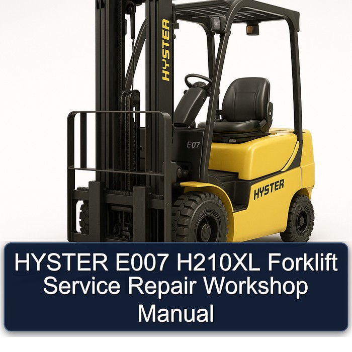 Manual de Servicio y Reparación de la Montacargas HYSTER E007 H210XL