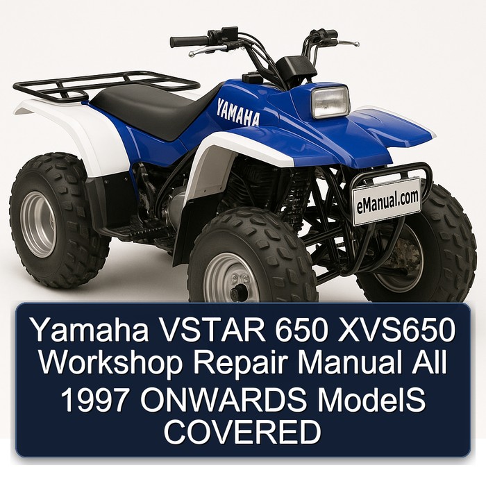 Yamaha VSTAR 650 XVS650 Workshop Repair Manual All 1997 ONWARDS ModelS COVERED