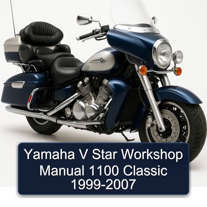 Yamaha V Star Workshop Manual 1100 Classic 1999-2007